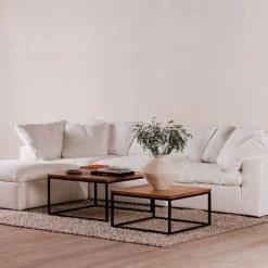 MOES CLAY MODULAR SECTIONAL: CREAM WHITE Furniture