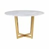 TOV Kitchen + Dining CLEO MARBLE TOP BREAKFAST TABLE