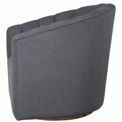 UTTERMOST CLEO CHANNEL TUFTED SWIVEL CHAIR