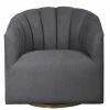 UTTERMOST CLEO CHANNEL TUFTED SWIVEL CHAIR