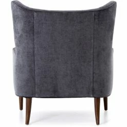 FOUR HANDS CLERMONT CHAIR: CHARCOAL WORN VELVET Furniture