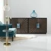 HOOKER CLIO ANTIQUE BRONZE METAL CLAD CREDENZA