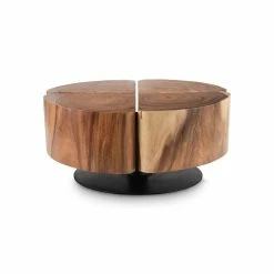 PHILLIPS COLLECTION CLOVER NATURAL CHAMCHA WOOD COFFEE TABLE