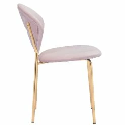 ZUO CLYDE VELVET + GOLD DINING CHAIR | SET OF 2