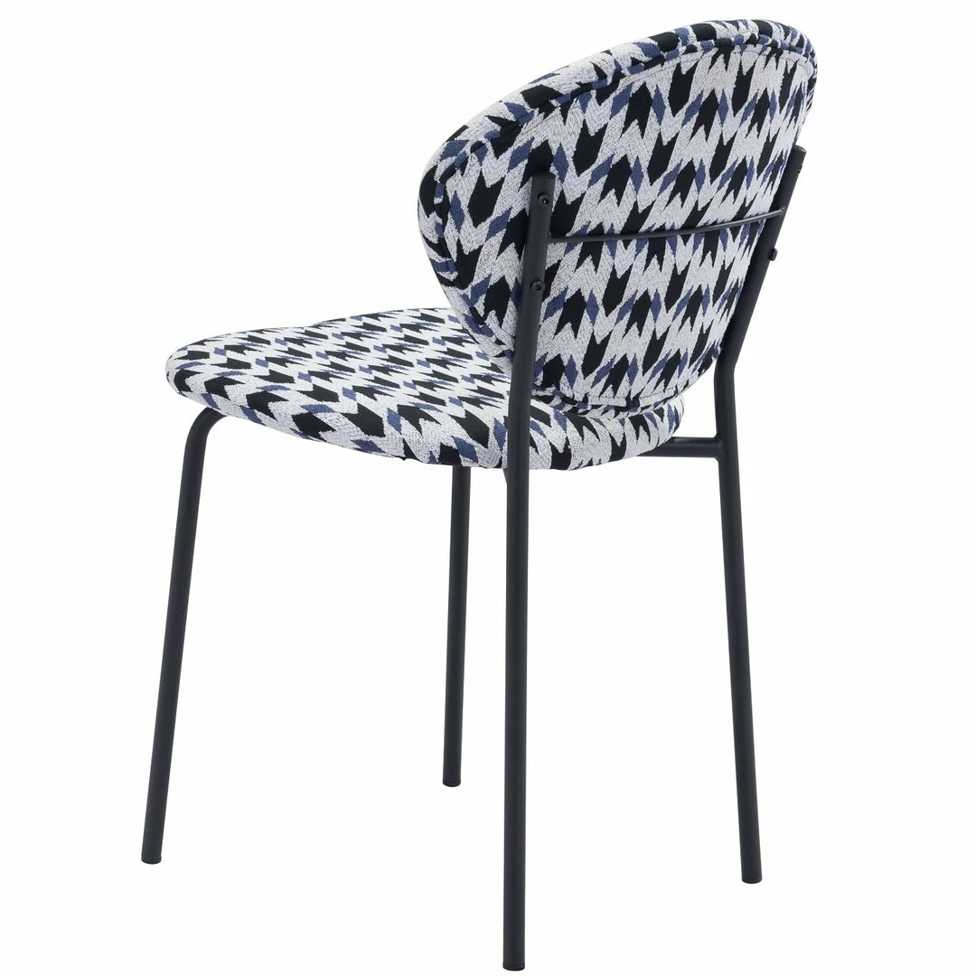 Buy 🔥 ZUO CLYDE GEOMETRIC PRINT DINING CHAIR | SET OF 2 ⭐ 7 ZUO CLYDE GEOMETRIC PRINT DINING CHAIR | SET OF 2