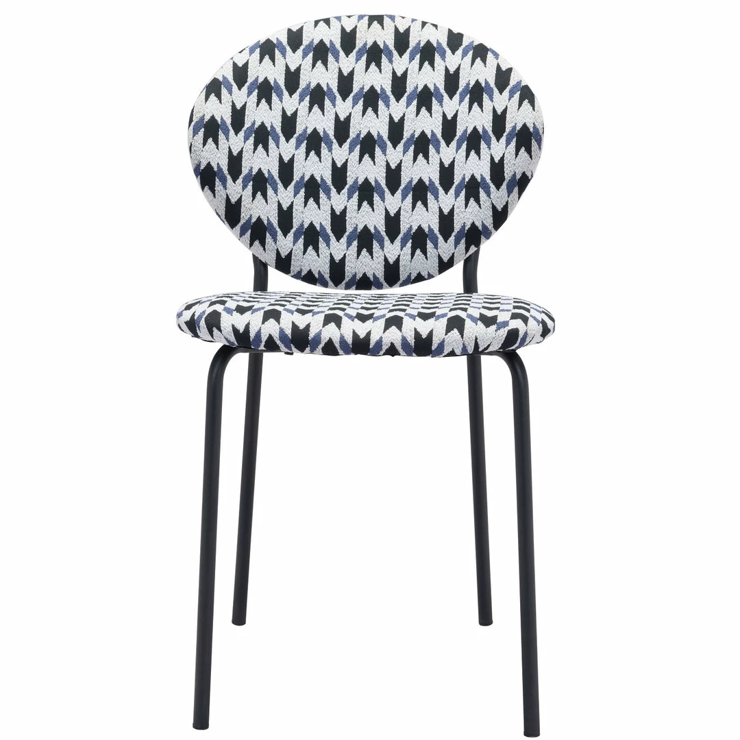 Buy 🔥 ZUO CLYDE GEOMETRIC PRINT DINING CHAIR | SET OF 2 ⭐ 1 ZUO CLYDE GEOMETRIC PRINT DINING CHAIR | SET OF 2