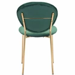 ZUO CLYDE VELVET + GOLD DINING CHAIR | SET OF 2