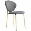 ZUO CLYDE VELVET + GOLD DINING CHAIR | SET OF 2
