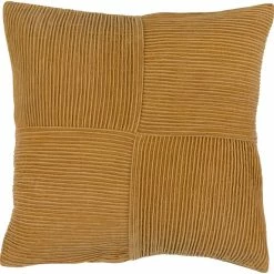 SURYA PLEATED COTTON VELVET PILLOW