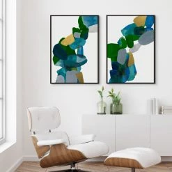 L ART "COLOR BELLS I" CANVAS ART