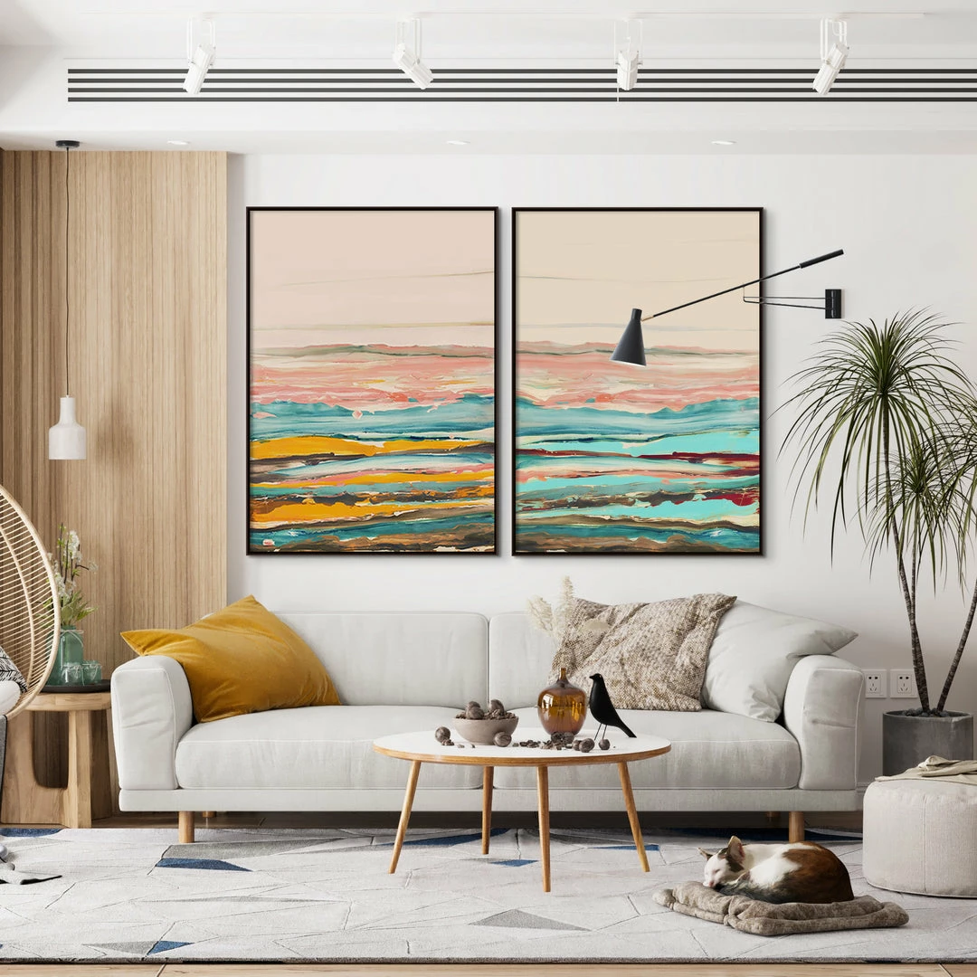 Coupon π L ART Wall Art "COLOR LYRICS II" CANVAS ART π 2 L ART Wall Art "COLOR LYRICS II" CANVAS ART