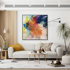 L ART "COLORFUL LIFE" CANVAS ART