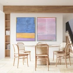 L ART "COLORFUL SANDS II" CANVAS ART