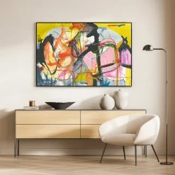 L ART "COMPOSITE SKETCH" CANVAS ART