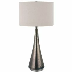 UTTERMOST Lighting CONTOUR METALLIC GLASS TABLE LAMP