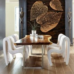 PHILLIPS COLLECTION Wall Sculptures + Decor COPPER BIRCH LEAF WALL DECOR