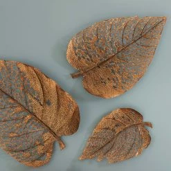 PHILLIPS COLLECTION Wall Sculptures + Decor COPPER BIRCH LEAF WALL DECOR