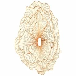 PHILLIPS COLLECTION COPPER POPPY FLOWER WALL DECOR Wall Sculptures + Decor