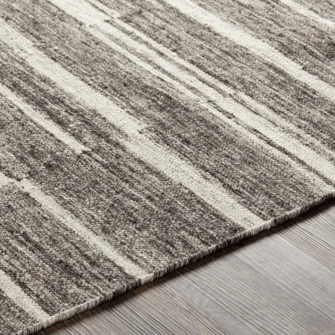 Buy π SURYA MAKI WOOL + VISCOSE FLAT RUG: CHARCOAL 𧨠5 SURYA MAKI WOOL + VISCOSE FLAT RUG: CHARCOAL