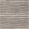 SURYA MAKI WOOL + VISCOSE FLAT RUG: CHARCOAL
