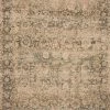LOLOI CORNELIA PRINTED JUTE + CHENILLE RUG: NATURAL, GREEN