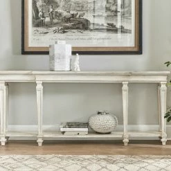 Best Pirce π₯° HOOKER COZETTE CONSOLE: SHABBY WHITE Furniture π 6 HOOKER COZETTE CONSOLE: SHABBY WHITE Furniture