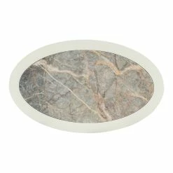 HOOKER CREST OVAL MARBLE TOP NIGHTSTAND Furniture