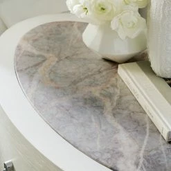 HOOKER CREST OVAL MARBLE TOP NIGHTSTAND Furniture