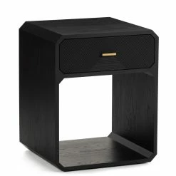 FOUR HANDS CREW NIGHTSTAND: BLACK ASH Furniture