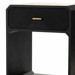 FOUR HANDS CREW NIGHTSTAND: BLACK ASH Furniture