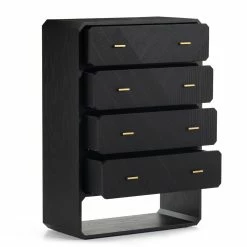 FOUR HANDS CREW TALL CHEST: BLACK ASH Furniture