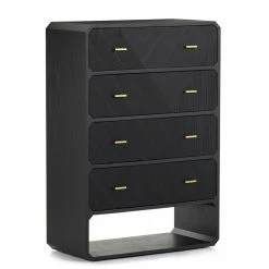 FOUR HANDS CREW TALL CHEST: BLACK ASH Furniture