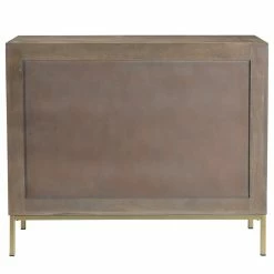 MOES Furniture CUBIC MANGO WOOD + BRASS CHEST