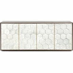 FOUR HANDS CYBIL ANTIQUE MIRROR MOSAIC SIDEBOARD