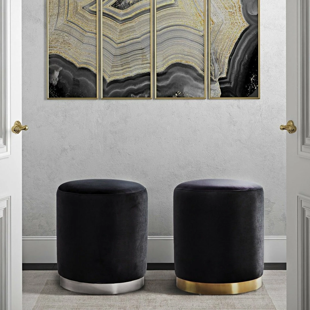 Hot Sale ⌛ TOV CYDNEY VELVET OTTOMAN ✔️ 2 TOV CYDNEY VELVET OTTOMAN