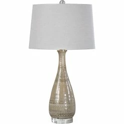 UTTERMOST Lighting DAKOTA TRIBAL EMBOSSED CERAMIC LAMP