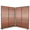 MOES DAMANI 2 PANEL SLATTED WOOD SCREEN: BROWN Pillows + Decor