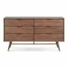 NUEVO Furniture DANIEL 6-DRAWER DRESSER: WALNUT