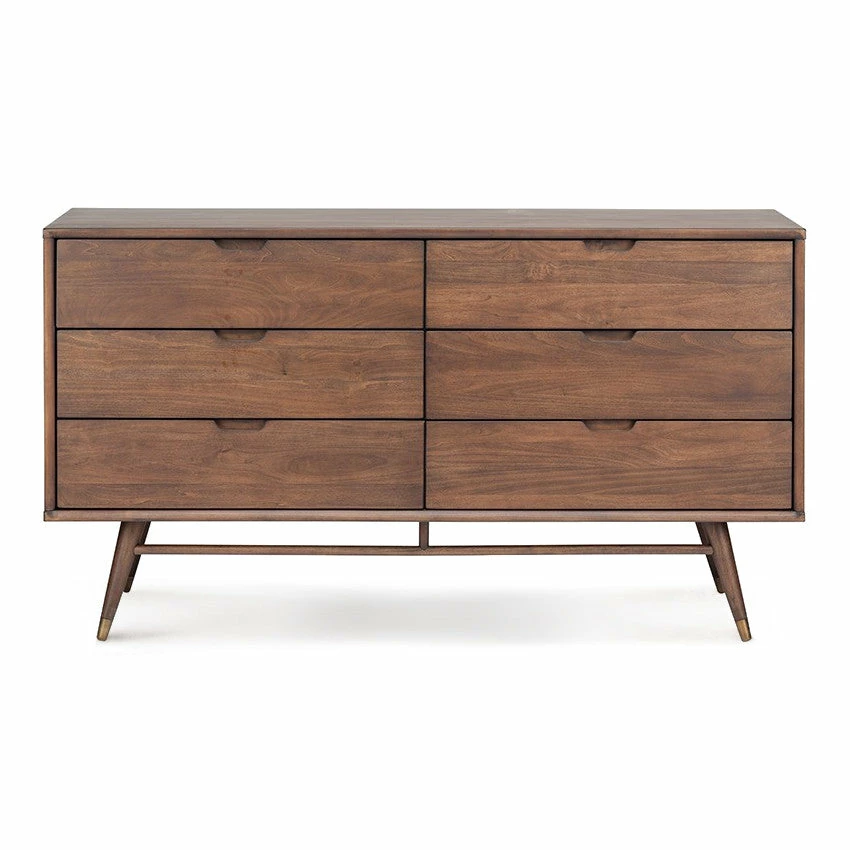 Best reviews of ๐ NUEVO Furniture DANIEL 6-DRAWER ๐ DRESSER: WALNUT ๐ 1 NUEVO Furniture DANIEL 6-DRAWER DRESSER: WALNUT