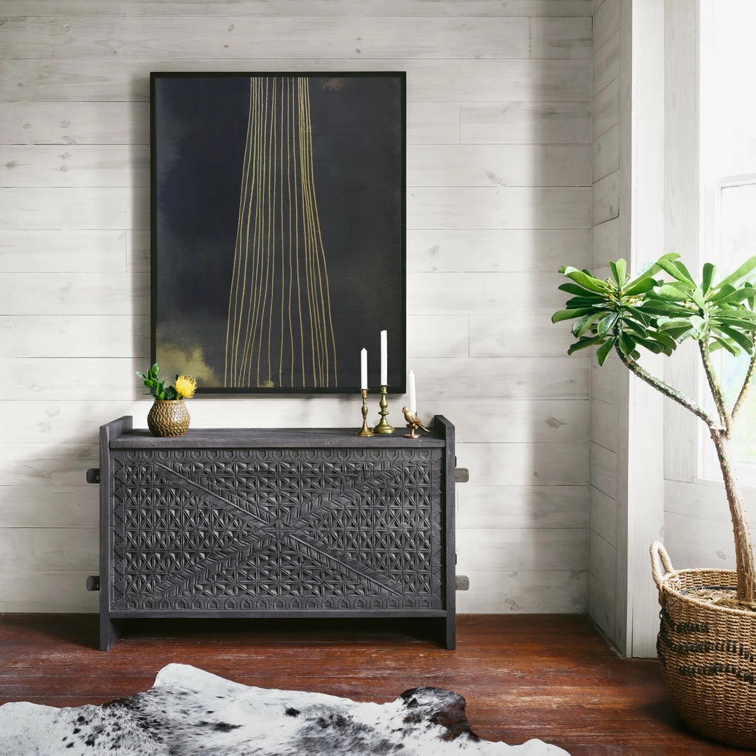 Cheap 🤩 FOUR HANDS Furniture DARK TOTEM TRUNK CONSOLE 💯 6 FOUR HANDS Furniture DARK TOTEM TRUNK CONSOLE