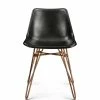 MOES Kitchen + Dining DAVIDSON LEATHER BUCKET DINING CHAIR | SET OF 2