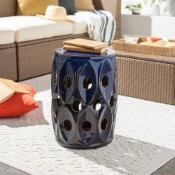 SURYA DAYNA CERAMIC GARDEN STOOL Furniture