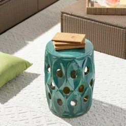 SURYA DAYNA CERAMIC GARDEN STOOL Furniture