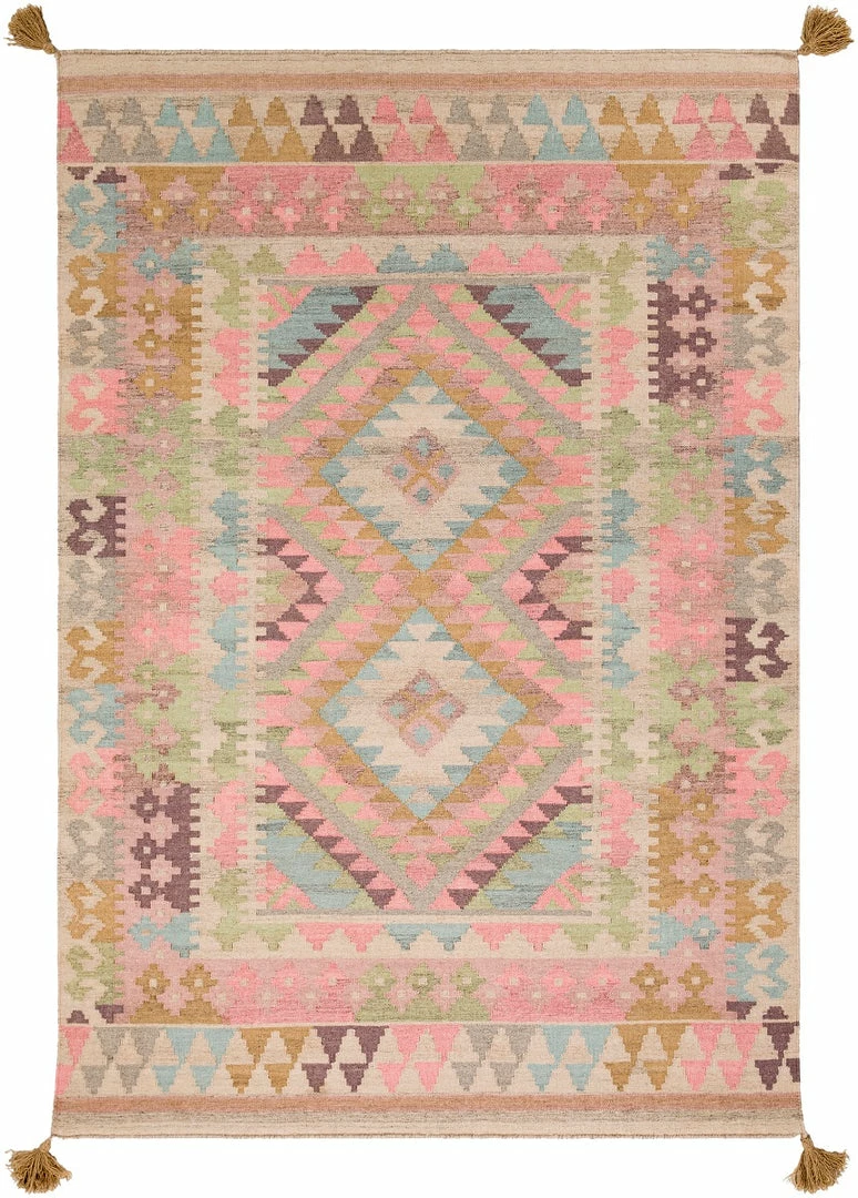 Flash Sale ✨ SURYA DEJA KILIM RUG: DUSTY ROSE 😉 1 SURYA DEJA KILIM RUG: DUSTY ROSE