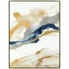 L ART Wall Art "DELINEATION II" METALLIC GOLD EMBELLISHED CANVAS ART