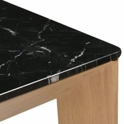 MOES Furniture DENMARK BLACK MARBLE TOP DINING TABLE