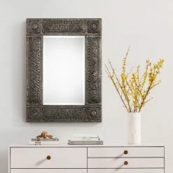 SALT Mirrors DHALA EMBOSSED ANTIQUE METAL MIRROR