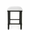 UTTERMOST Furniture DHARMA CERUSED BLACK COUNTER STOOL