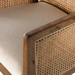 FOUR HANDS DIEGO CANE DINING ARM CHAIR