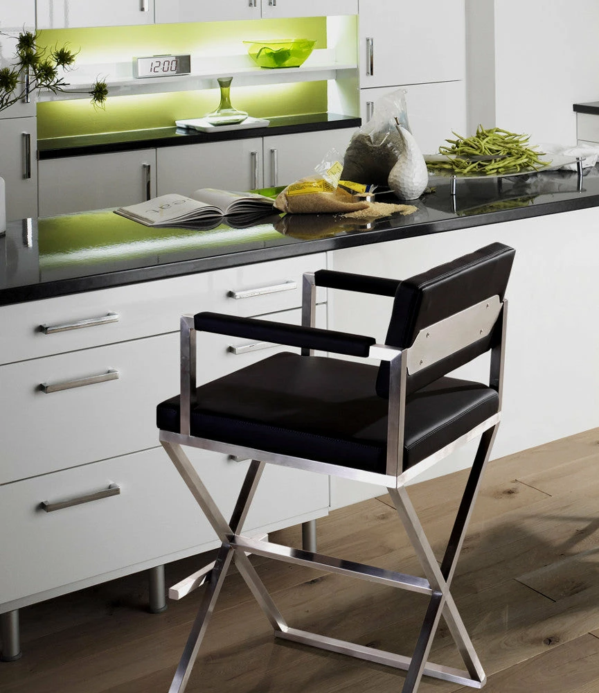 Flash Sale ๐ TOV DIRECTOR BAR STOOL: BLACK | STAINLESS ๐ 7 TOV DIRECTOR BAR STOOL: BLACK | STAINLESS